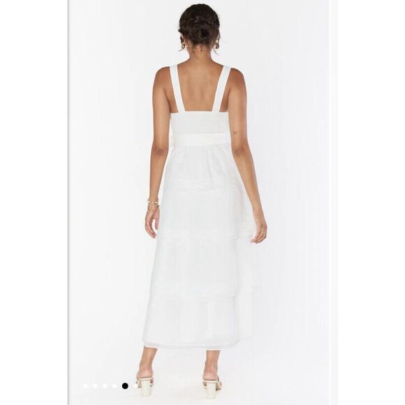 Show Me Your MuMu White Oranganza Bride Cosmopolitan Midi Dress Size Xxs. B26 - Picture 5 of 13